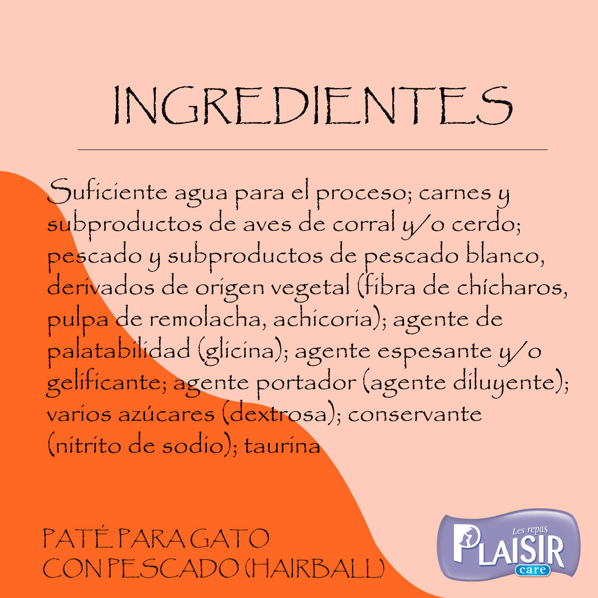 Hairball Control de Bolas de Pelo Gatos - Pescado 100 gr.