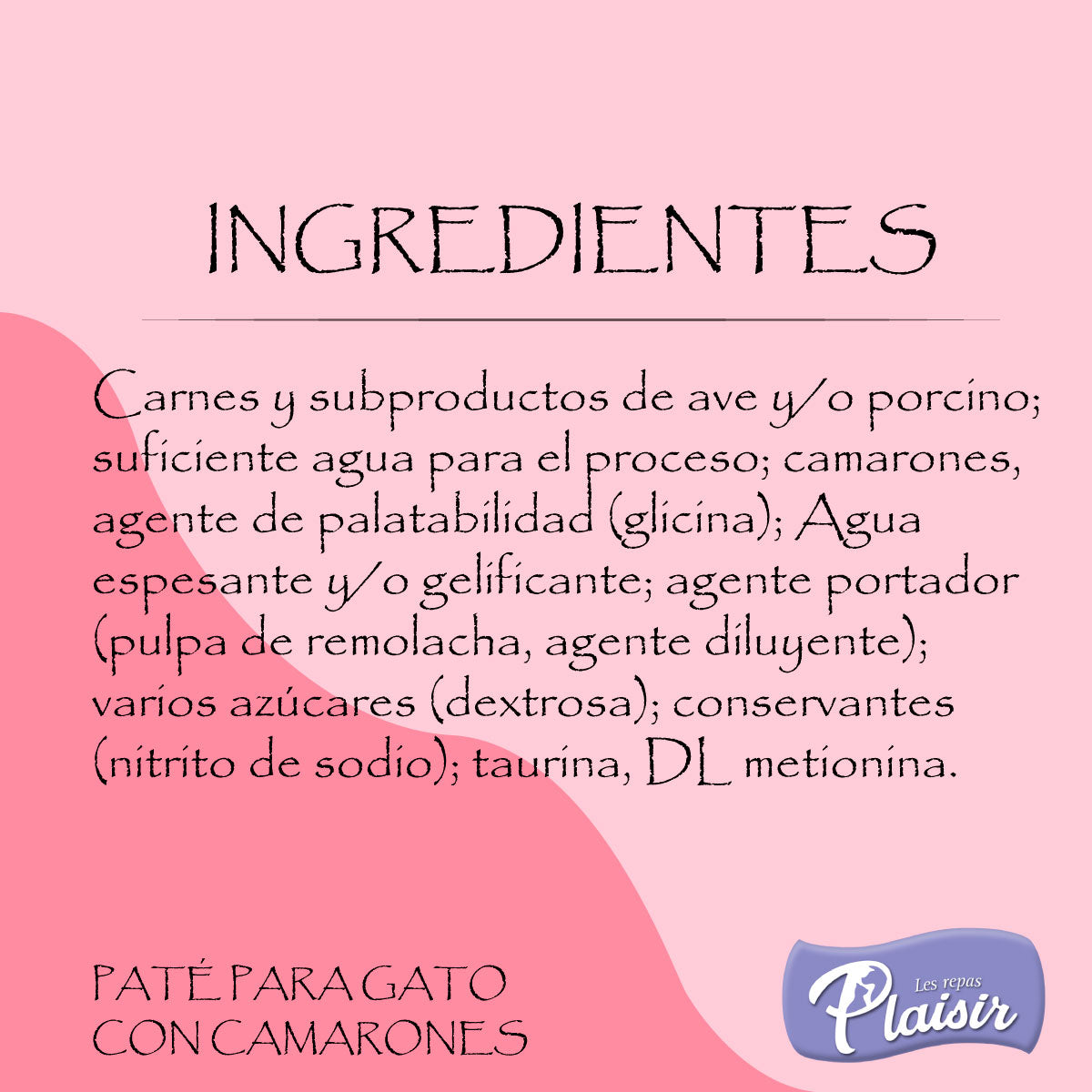 Paté alimento húmedo Gato Adulto- Camarón 100 gr