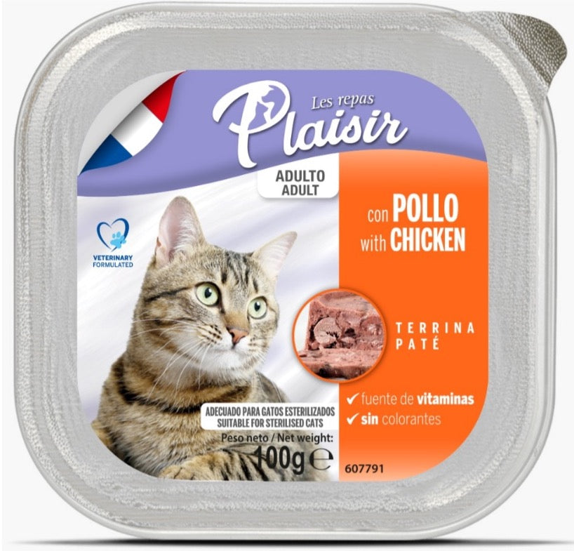 Paté Alimento Húmedo Gato Adulto Pollo 100 gr