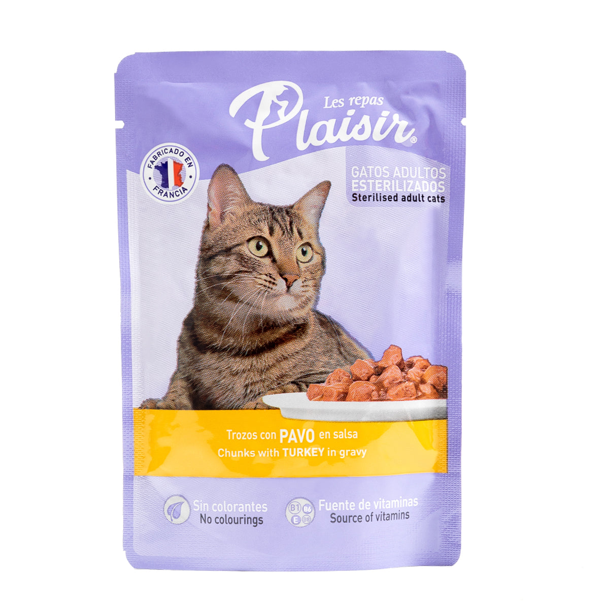 Pouch Trozos de Carne Pavo en Salsa - Gato Adulto