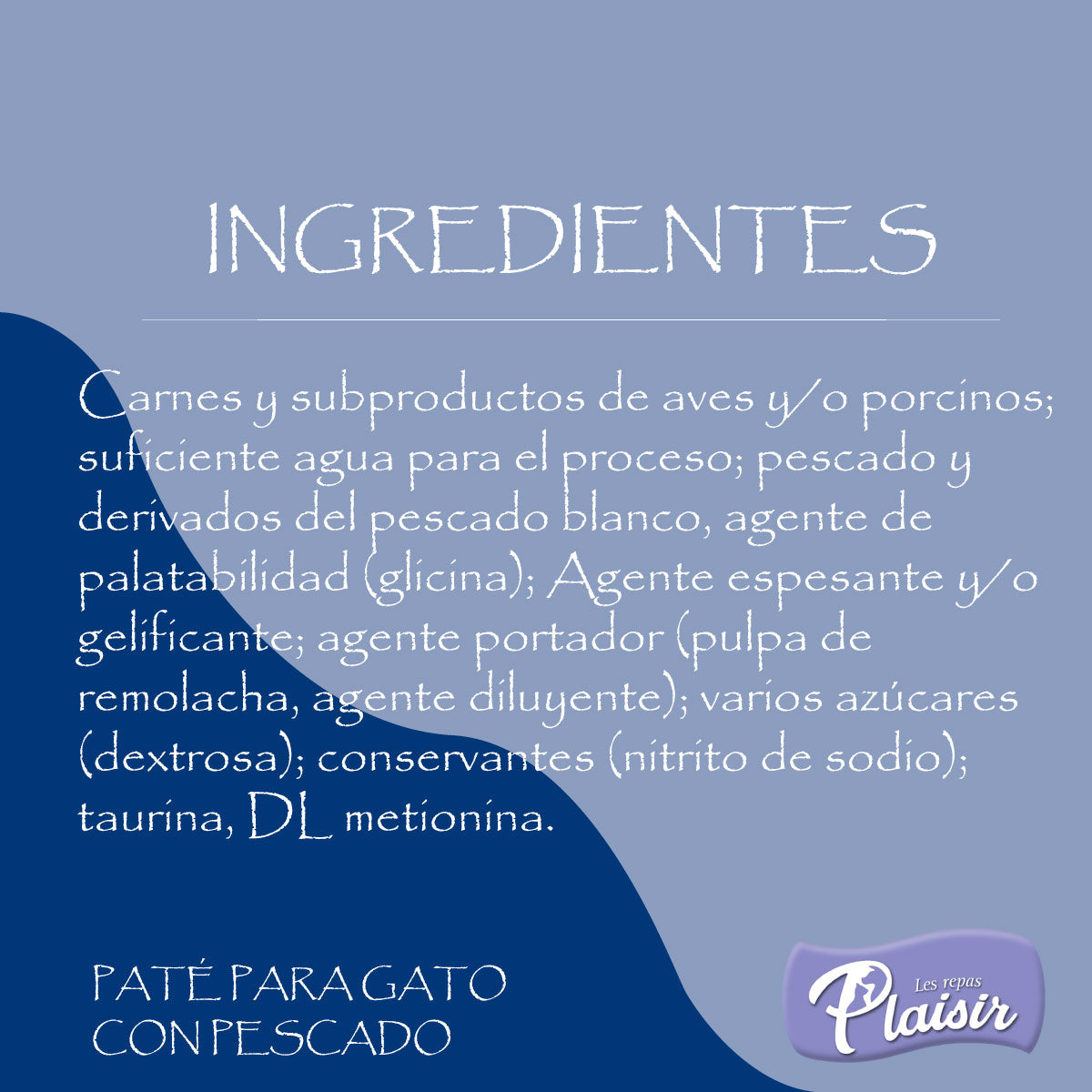 Paté Alimento húmedo Gato Adulto Pescado 100 gr.