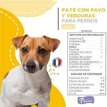 Paté Alimento Húmedo Perro - Pavo 100 gr
